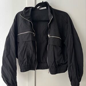 Zara Black Bomber Jacket for Women